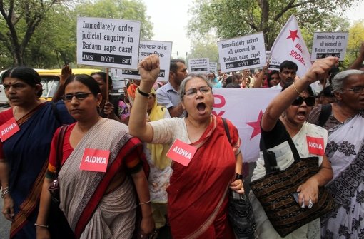 Vielerorts in Indien gibt es Demonstrationen gegen die Gewalt gegen Frauen Foto: dpa