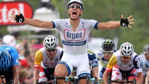 Der Sieger der Auftakt-Etappe der 100. Tour de France heißt Marcel Kittel. Foto: dpa