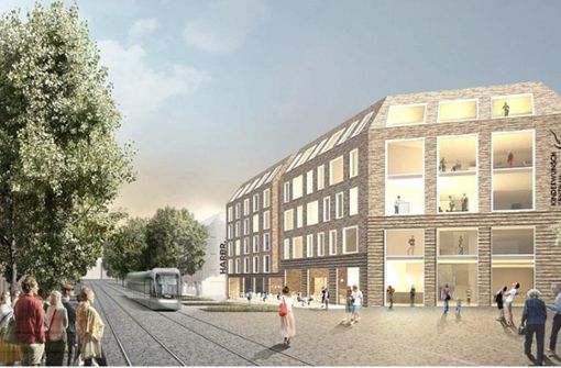 So soll der neue Gebäudekomplex am Kallenberg’schen Areal aussehen. Foto: D-Quadrat