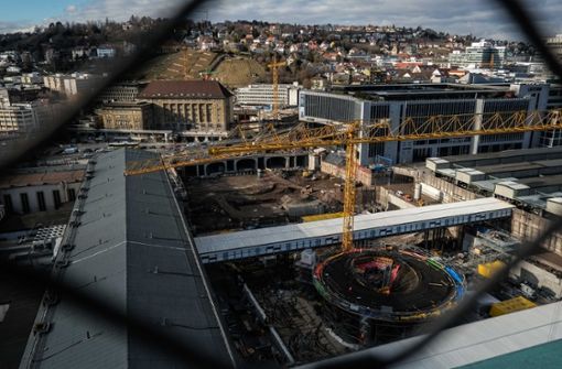 Die S21-Baustelle am Hauptbahnhof Stuttgart. Foto: Lichtgut/Max Kovalenko