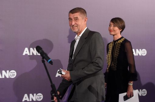 ndrej Babis ist klarer Sieger der Parlamentswahl in Tschechien. Foto: AFP