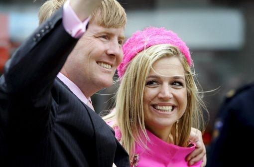 Am 4. Juni kommen der frischgebackene niederländische König Willem-Alexander und seine Frau Máxima nach Stuttgart. Foto: dpa