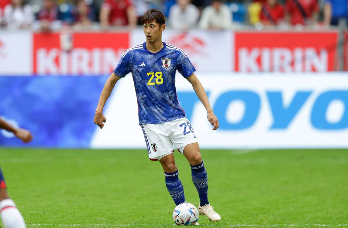 Hiroki Ito vom VfB Stuttgart kam für Japan zum Einsatz.
