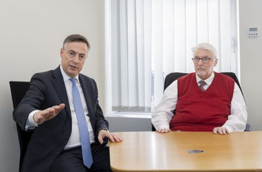 David McAllister (links) und Witold Waszczykowski debattieren über die Zukunft   von Verteidigung und Sicherheit der Europäischen Union. Foto: European Parliament//Alain ROLLAND
