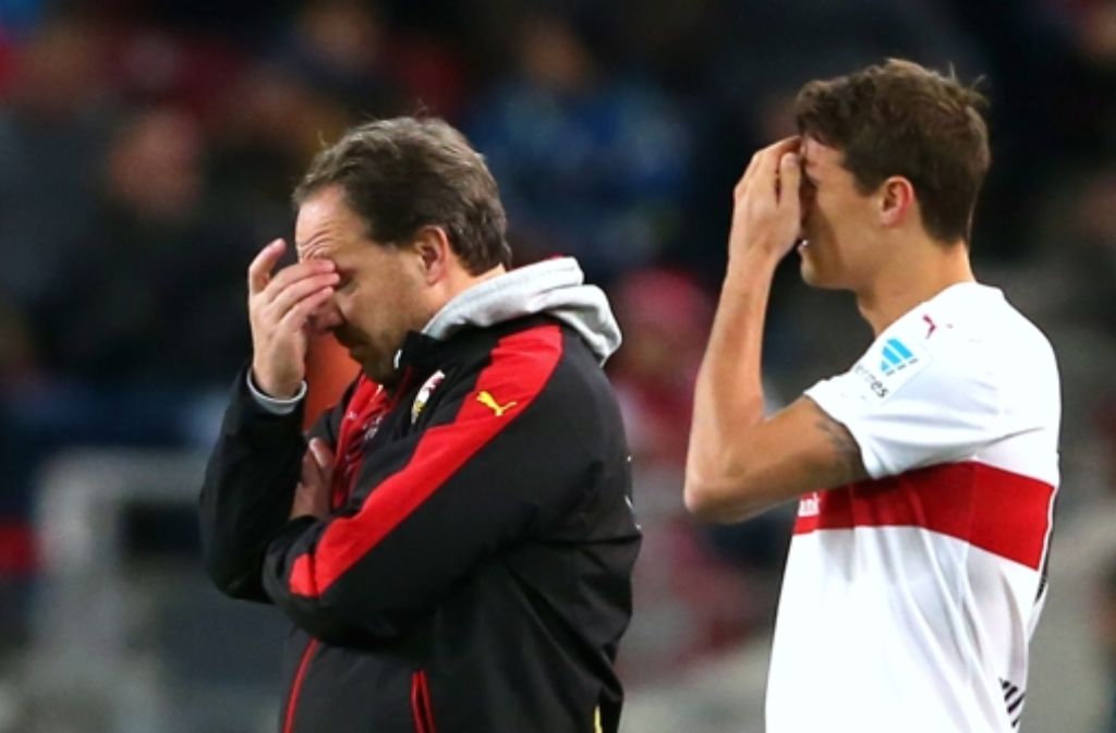 Der VfB Stuttgart im Stimmungstief, wie es schlimmer kaum sein könnte. Foto: Getty Images