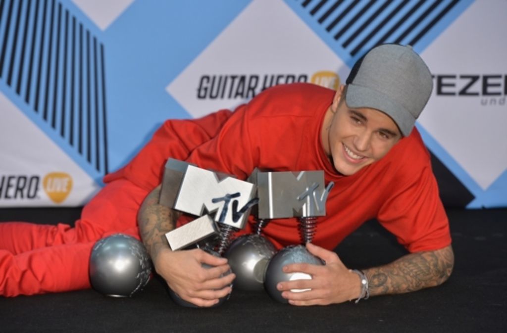 Räumte ab bei den MTV Europe Music Awards: der kanadische Popsänger Justin Bieber. Mehr Bilder zum Star-Auflauf in Mailand in unserer Bildergalerie.