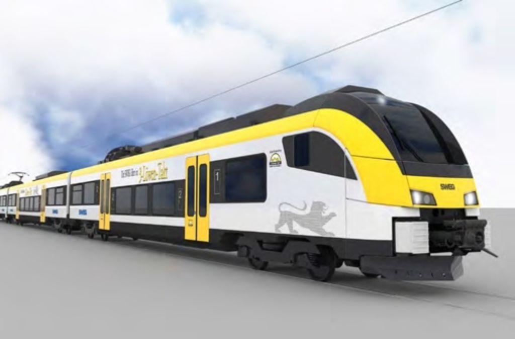 Solche Züge im Landesdesign verkehren  ab 2019 auf den Stuttgarter Netzen Foto: Verkehrsministerium
