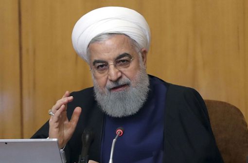 Hassan Ruhani hat eine Aufhebung der Sanktionen zur Bedingung für Gespräche gemacht Foto: dpa