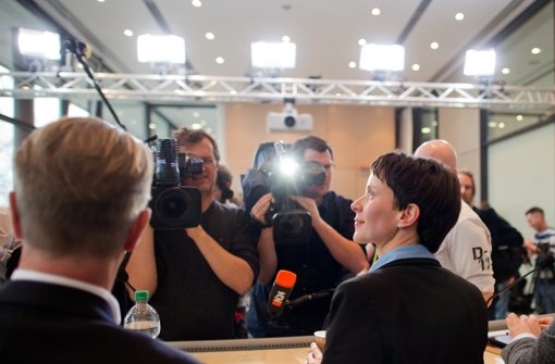 Die Fraktionschefin der AfD im sächsischen Landtag, Frauke Petry Foto: dpa
