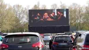 Auf der Theresienwiese in Heilbronn werden jetzt Kinofilme gezeigt. Foto: 7aktuell.de/Alexander Hald