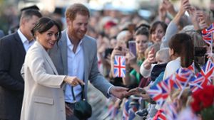 Prinz Harry und Herzogin Meghan wie Popstars gefeiert