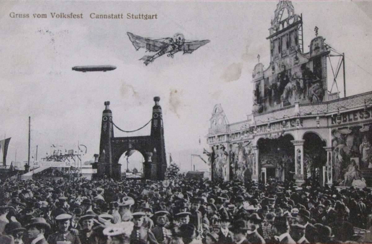 Das Cannstatter Volksfest anno 1910