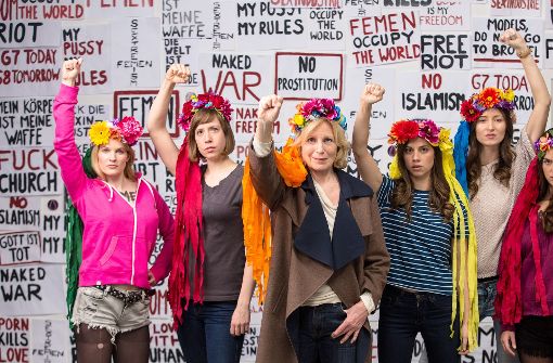 Maren Kroymann als Femen-Aktivistin Foto: Radio Bremen