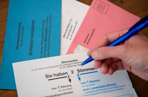 Falsche Stimmzettel sind im Wahlkreis Ludwigsburg aufgetaucht. Foto: dpa/Sven Hoppe
