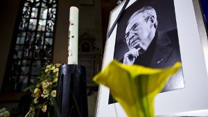 In der Stuttgarter Stiftskirche fand am Donnerstag die Trauerfeier für Stuttgarts Alt-OB Manfred Rommel statt. Foto: Max Kovalenko