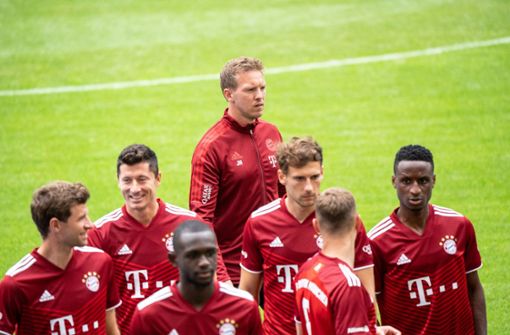 Julian Nagelsmann (oben) ist nun für die Stars des FC Bayern als Cheftrainer zuständig. Foto: dpa/Matthias Balk