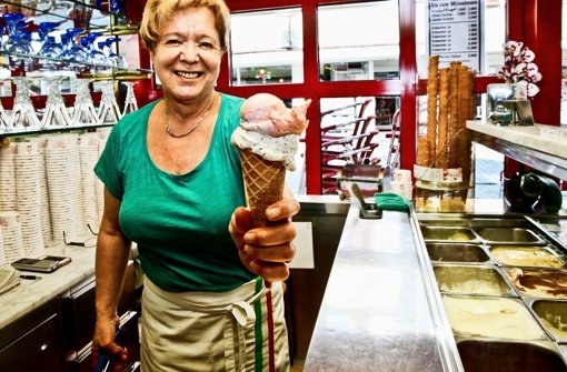 Italiener machen immer noch das beste Eis: Roswitha Bertazzoni. Foto: Peter Petsch