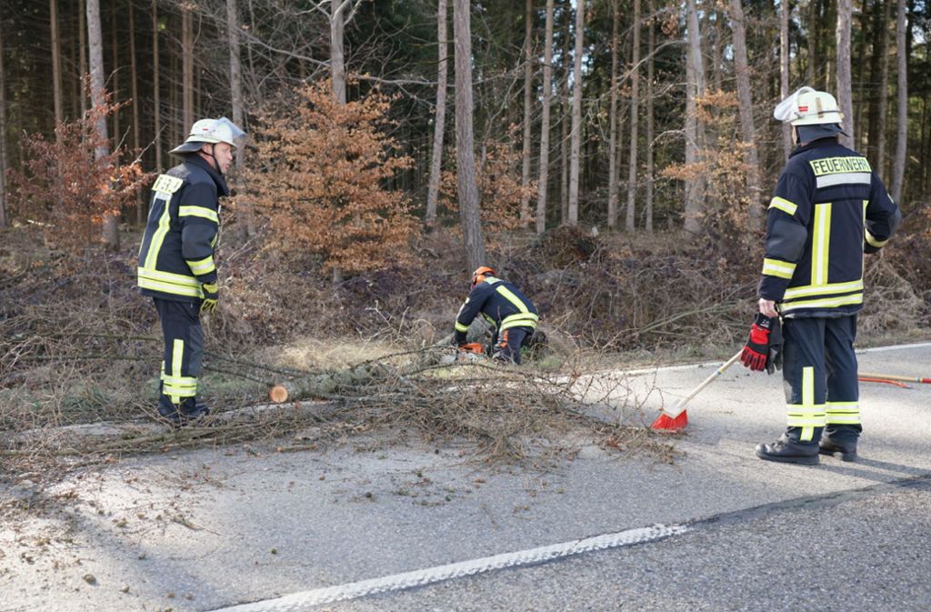 Die Feuerwehr Plochingen musste auch ausrücken.