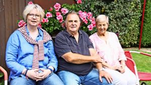 Drei Gesichter der Margit Wolter Herzenskinder-Initiative: Isabel Vermander, Fritz Wolter und  Gerda Stoll (von links). Foto: Natalie Kanter