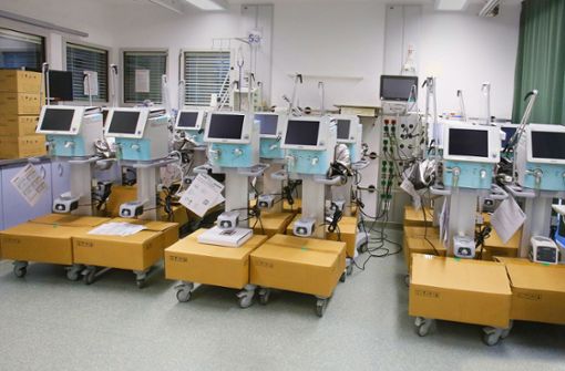 Das Uniklinikum Tübingen wird die chinesischen Intensivbeatmungsgeräte nie einsetzen, muss sie aber trotzdem behalten. Foto: Horst / Haas