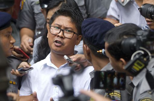 Wa Lone (Foto) und Kyaw Soe Oo hatten über zu der Tötung von zehn Männern durch das Militär recherchiert. Foto: AP