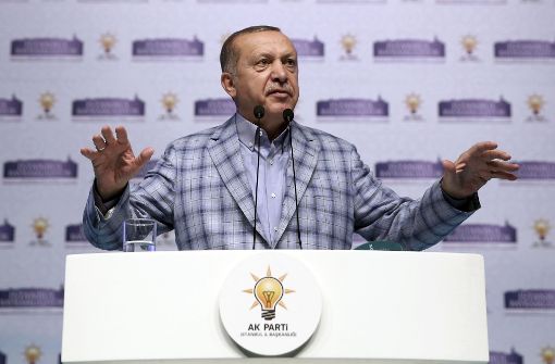Der türkische Präsident Recep Tayyip Erdogan Foto: Pool Presidential Press Service/