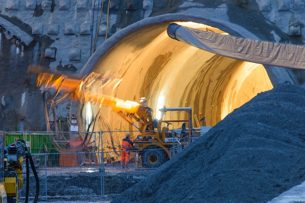 Die aktuellen Bilder der Baustelle am Fildertunnel.