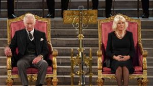 König Charles III. und Königsgemahlin Camilla werden im Mai 2023 gekrönt. Foto: dpa/Stefan Rousseau