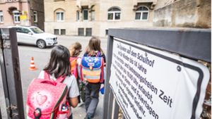 7700 Stuttgarter Kinder kommen zu Fuß zur Schule