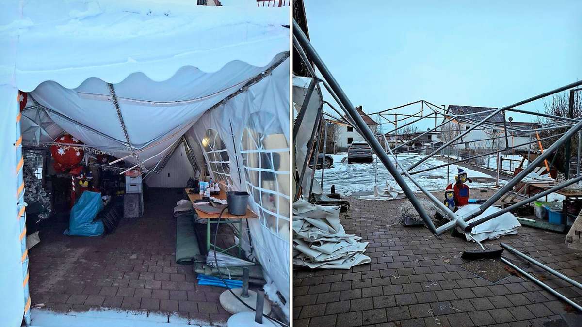 Nach starkem Schneefall - „Ein Totalschaden“ – Weihnachtshaus in ...