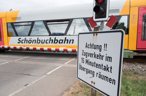 Bahnübergänge sind gefährlich. Foto: Kreiszeitung Böblinger Bote/Thomas Bischof