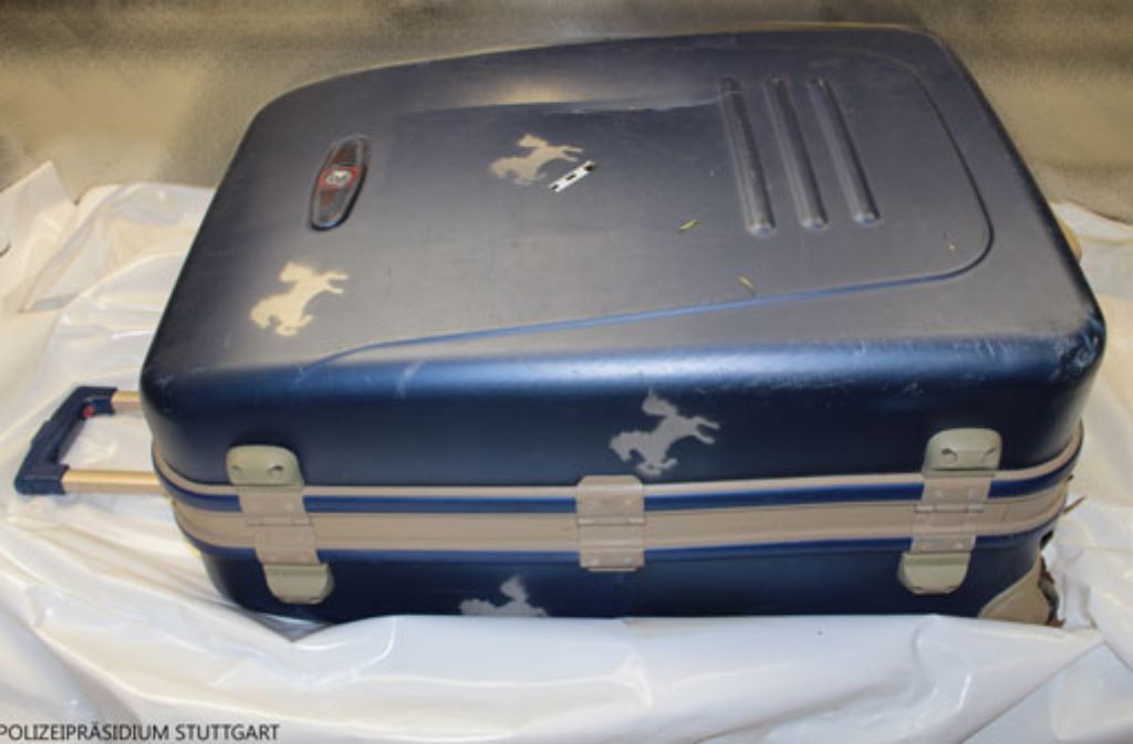 In diesem Koffer lag eine der Leichen. Wer hat das Gepäckstück schon mal gesehen? Foto: Polizei Stuttgart