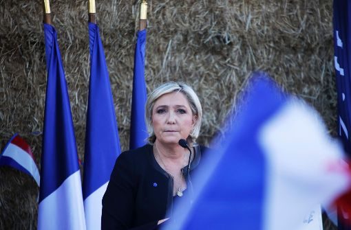 Marine Le Pen macht die Fabrikschließung zum Wahlkampfthema. Foto: AFP