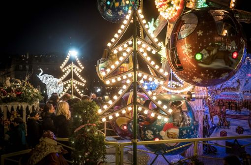 Lichterglanz auf dem Stuttgarter Weihnachtsmarkt Foto: Lichtgut/Achim Zweygarth