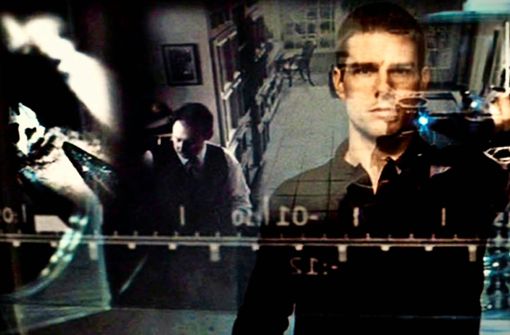 Tom Cruise kommt in „Minority Report“ dem Erfinder der Software Precrime auf die Schliche. Foto: mauritius images/Collection Christophel