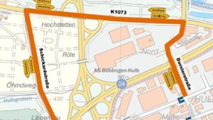 Hulb über Schickhardstraße bis Ende April nicht erreichbar