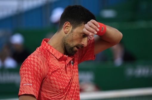 Novak Djokovic ist in Monte Carlo ausgeschieden. Foto: AFP/VALERY HACHE