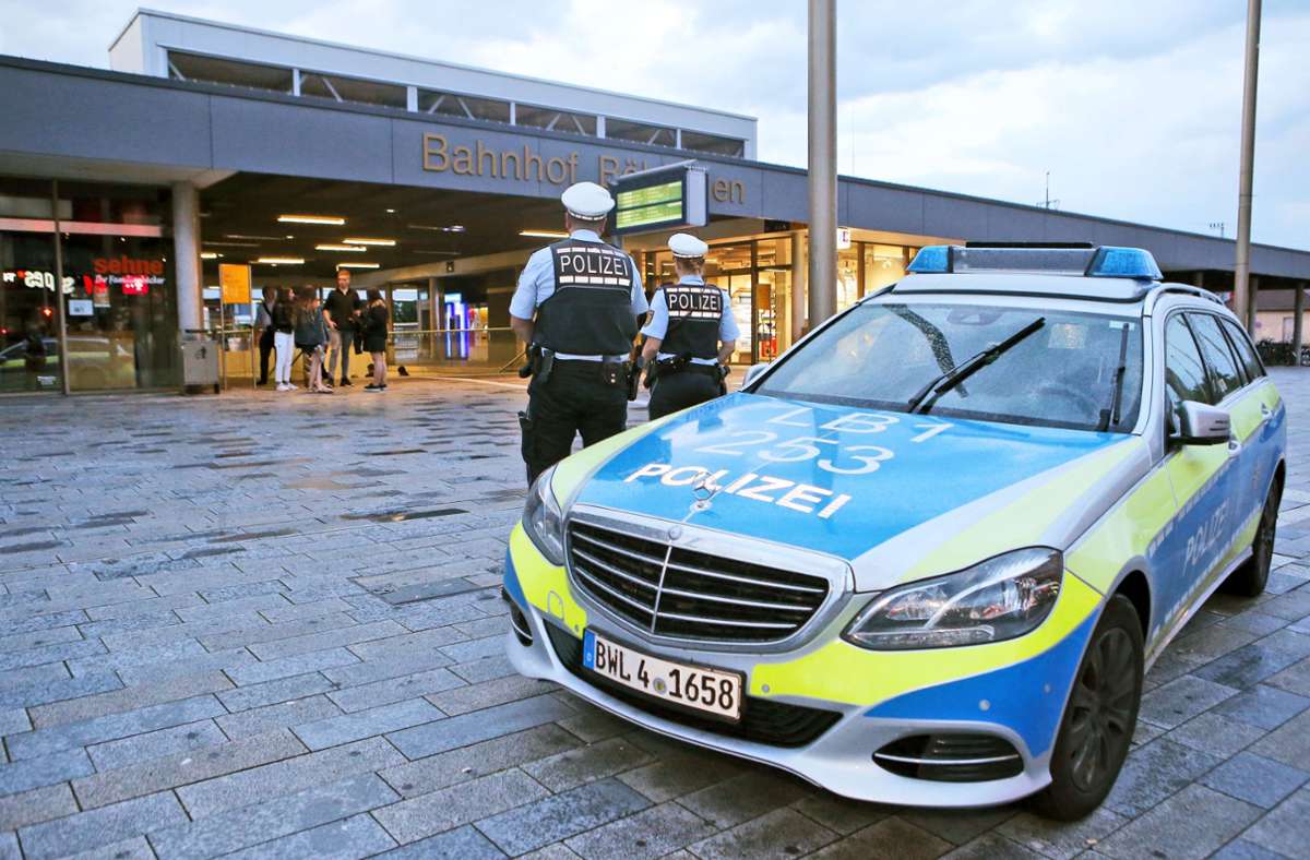 Als die Polizei an den Böblinger Bahnhof kam, waren die Tatverdächtigen schon auf und davon. Foto: Archiv /Eky Eibner