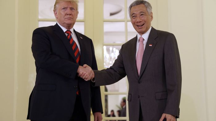 Trump trifft Ministerpräsident Lee Hsien Loong