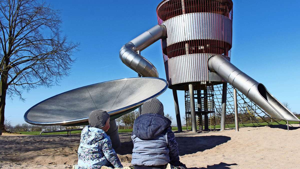 Drehscheibenkarussell in Ostfildern zu gefährlich?: Debatte um eine Drehscheibe im Scharnhauser Park