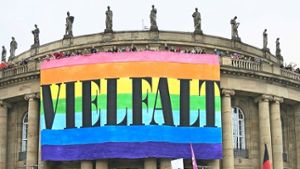 Die Oper zeigte bei der Frage um die Homo-Ehe Flagge Foto: Lichtgut/Horst Rudel