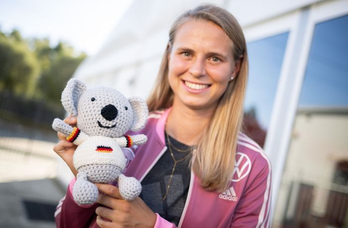 Koala „Waru“ bei der Frauen-WM 2023: Das ist der flauschigste WM-Star im DFB-Trikot