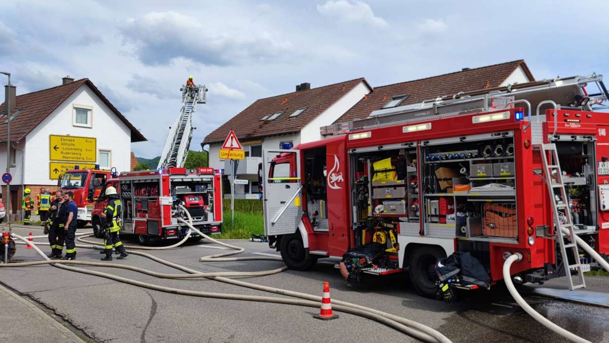 Brand in Rudersberg: Wäschetrockner fängt Feuer in Einfamilienhaus