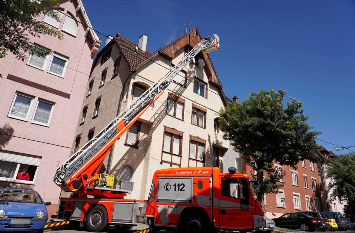 Auch in Stuttgart-Wangen war die Feuerwehr im Einsatz.
