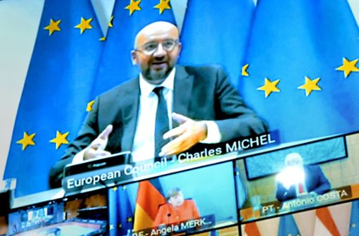 EU-Ratspräsident Charles Michel Foto: dpa/Olivier Hoslet