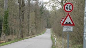 Vorsicht, Straßenschäden: Deshalb gilt auf dem Königsträßle zwischen Degerloch und Schönberg Tempo 40 – seit nun Foto: Sägesser