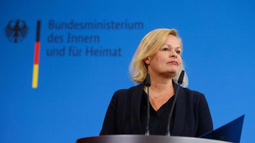 Innenministerin Nancy Faeser stellte das Gesetz am Mittwoch in Berlin vor. Foto: AFP/MICHELE TANTUSSI