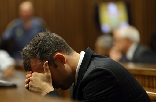 Oscar Pistorius ist am Donnerstag im Gerichtssaal erneut zusammengebrochen. Foto: dpa