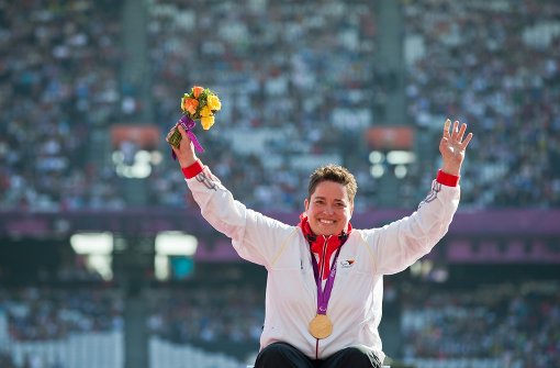 Birgit Kolber konnte beim Kugelstoßen ihren Erfolg von London 2012 in Rio wiederholen. Foto: dpa