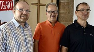 Bruder Matthias, Pater Jörg und Pater Clemens  (von links). Foto: Don Bosco Stuttgart (z)
